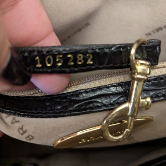Brahmin Louise Rose Satchel in Black - Picture 4 of 16